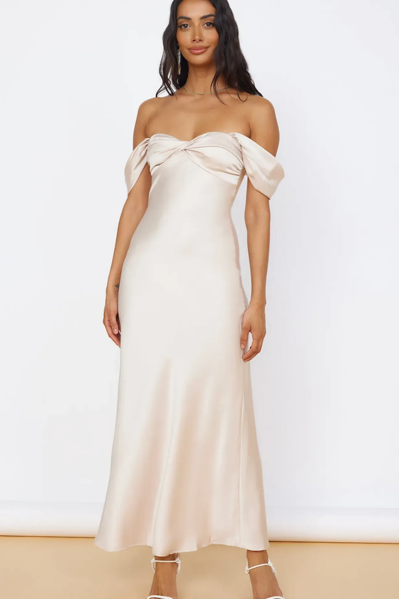 Sunny Reflections Maxi Dress Champagne
