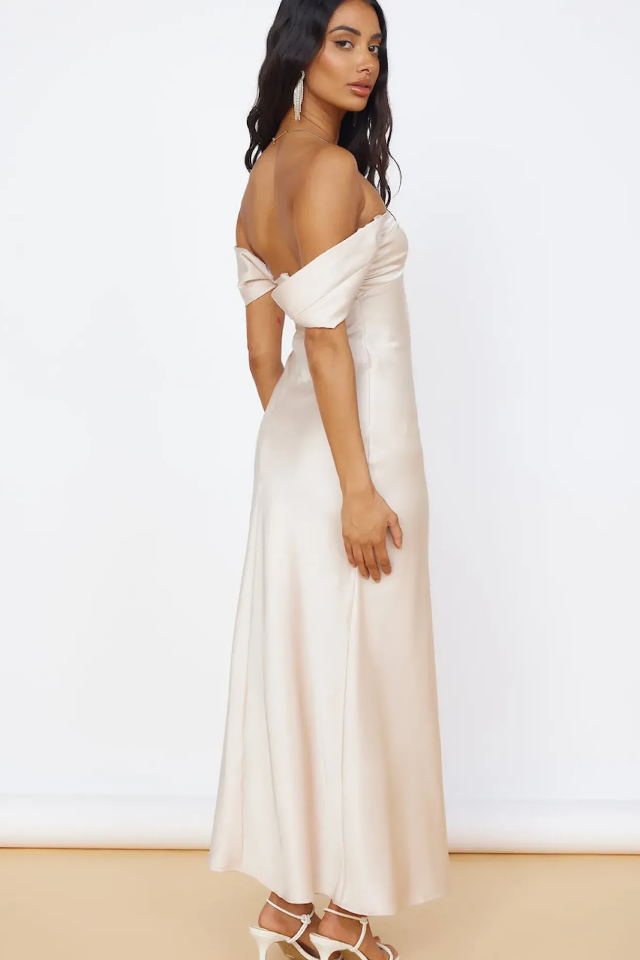 Sunny Reflections Maxi Dress Champagne