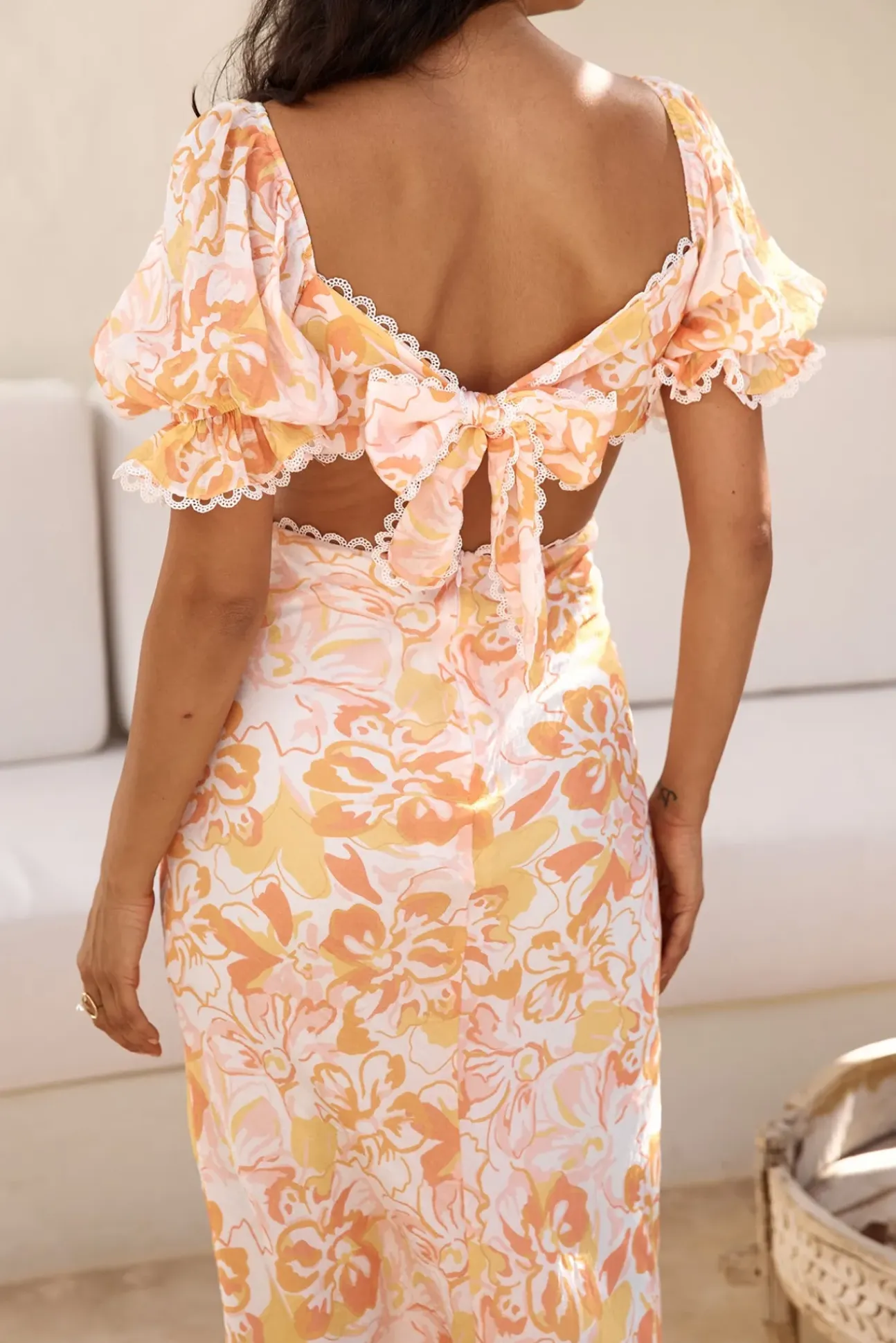 Sunrise Hue Maxi Dress Orange