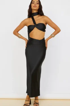 Sunset and Vine Maxi Skirt Black