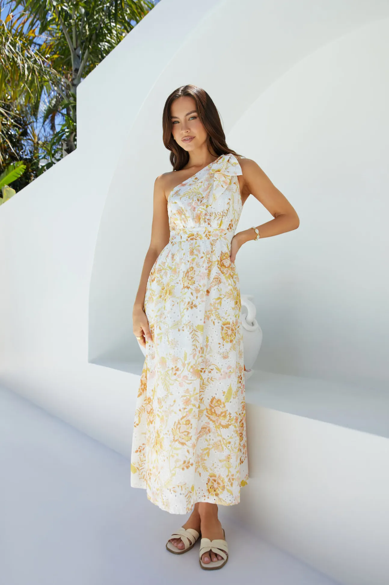 Sunset Serenade Floral Maxi Dress
