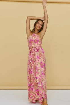 Sunset Shadows Maxi Dress Purple