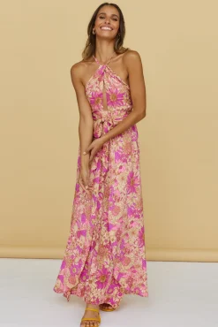 Sunset Shadows Maxi Dress Purple