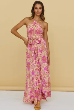 Sunset Shadows Maxi Dress Purple