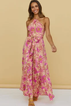 Sunset Shadows Maxi Dress Purple