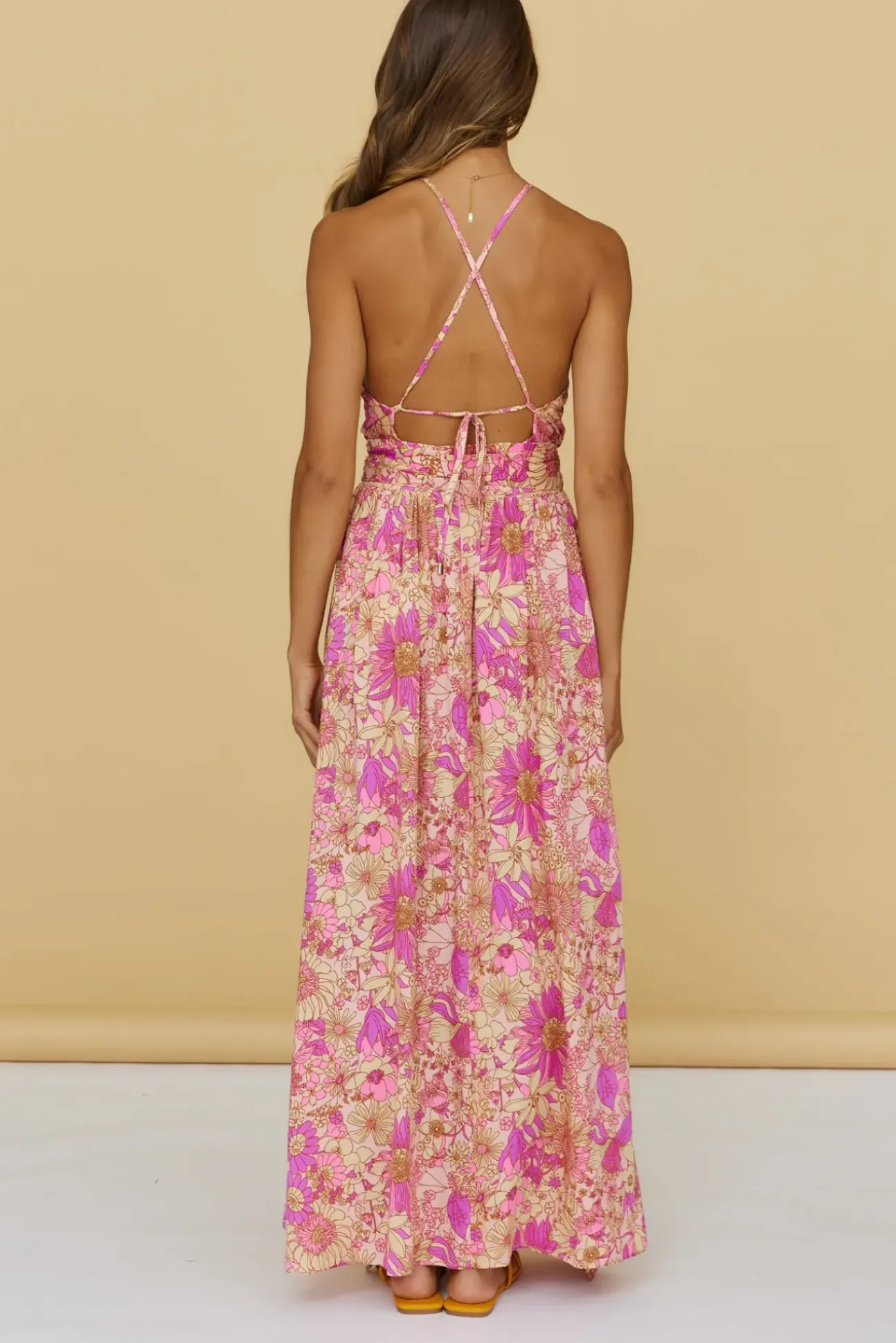 Sunset Shadows Maxi Dress Purple