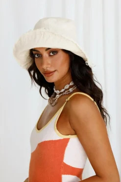 Sun Shower Bucket Hat Beige