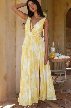 Super Solar Maxi Dress Yellow