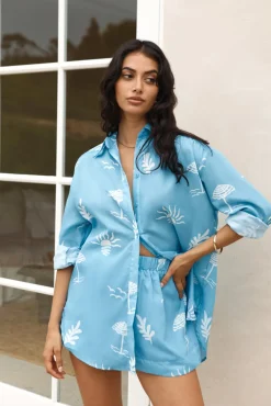 Surfers Paradise Shirt Blue