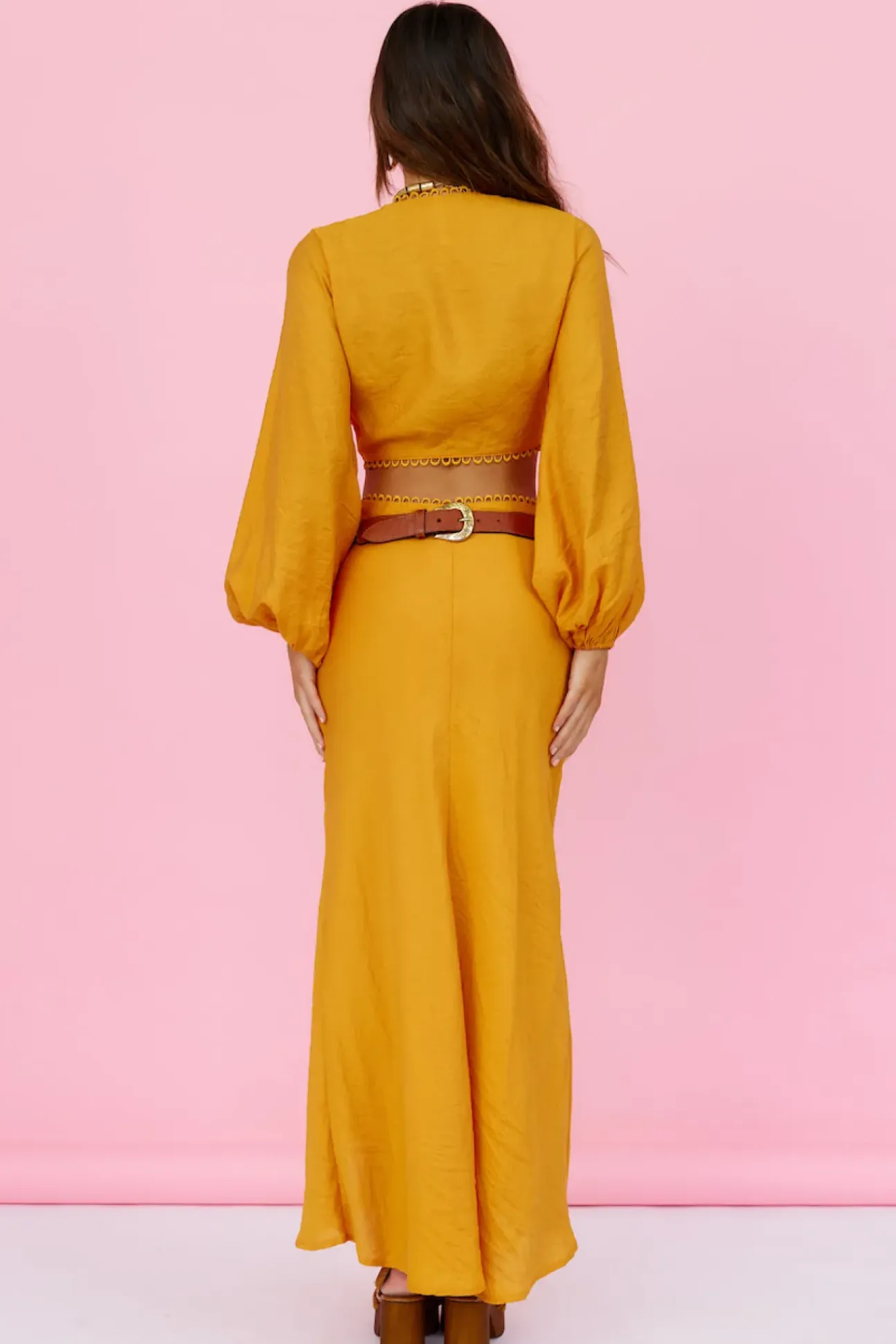 Sweet Aurelia Maxi Skirt Orange