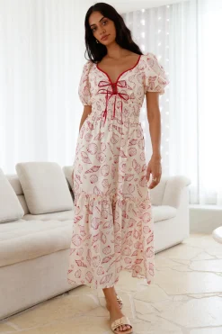 Sweet Awakening Maxi Dress Red
