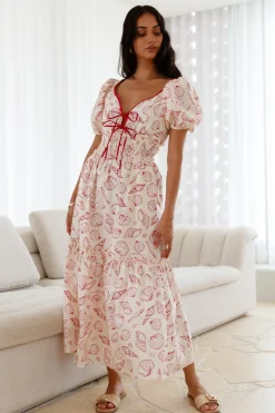 Sweet Awakening Maxi Dress Red