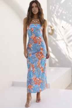 Sweet Moments Maxi Dress Blue