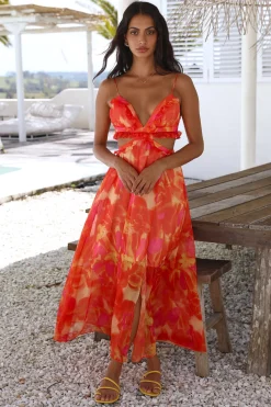 Sweet Music Maxi Dress Orange