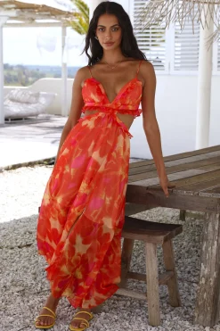 Sweet Music Maxi Dress Orange