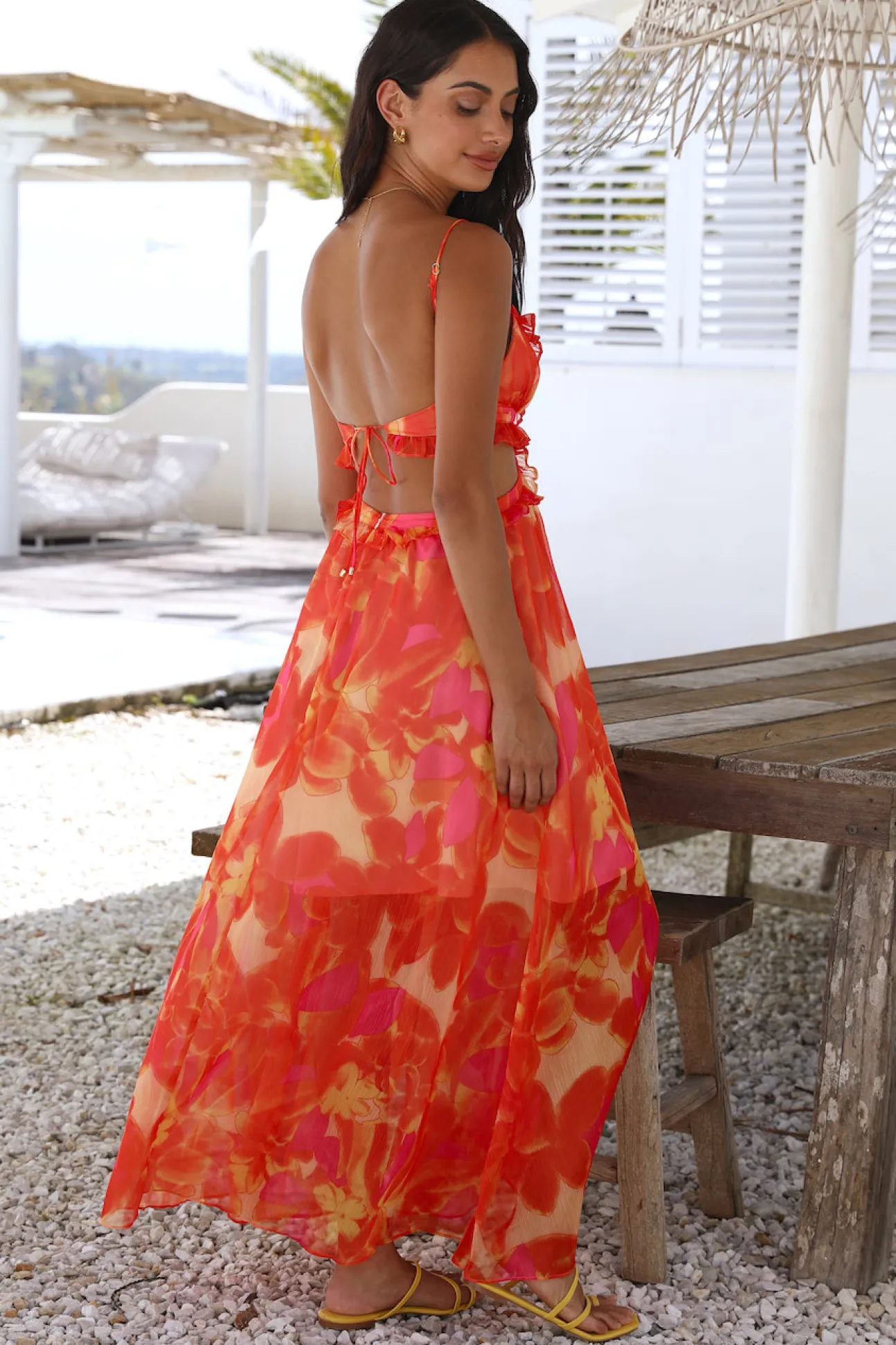 Sweet Music Maxi Dress Orange