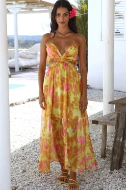 Sweet Music Maxi Dress Yellow