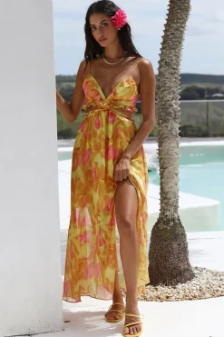 Sweet Music Maxi Dress Yellow