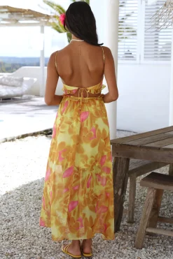 Sweet Music Maxi Dress Yellow