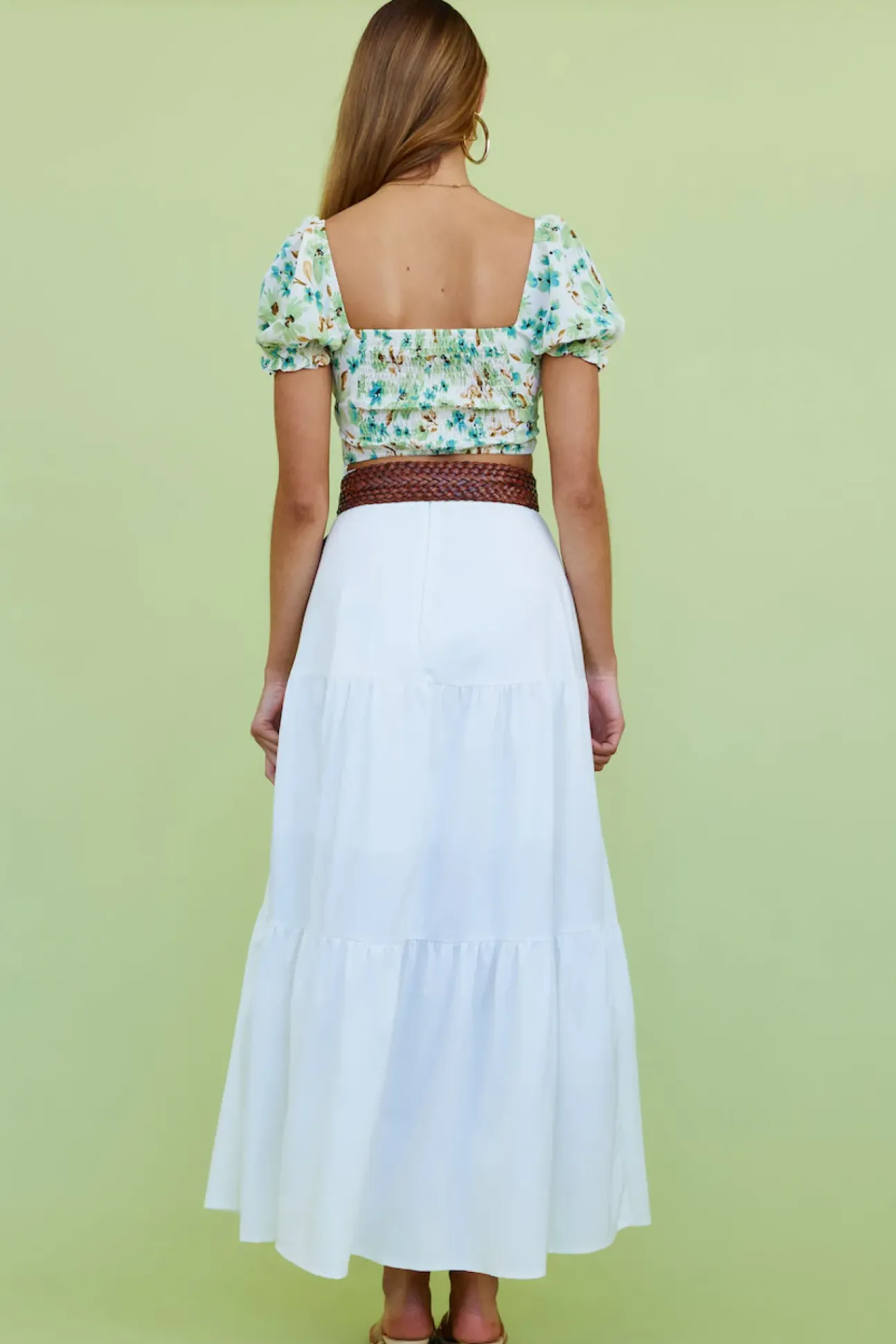 Sweetpea Crop Top Green