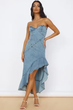 Sweet Surprises Midi Dress Denim