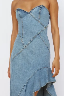Sweet Surprises Midi Dress Denim