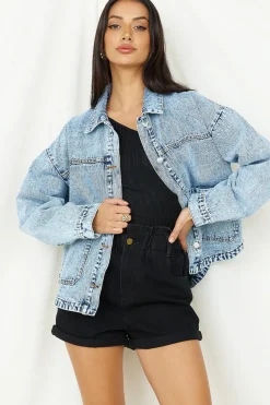 Sweet Victory Denim Jacket Blue