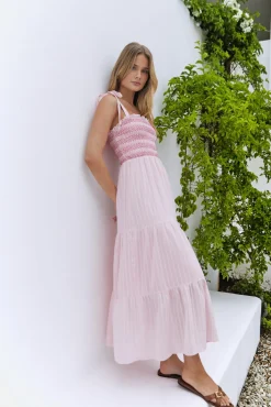 Sweet Whispers Maxi Dress Pink