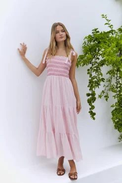 Sweet Whispers Maxi Dress Pink