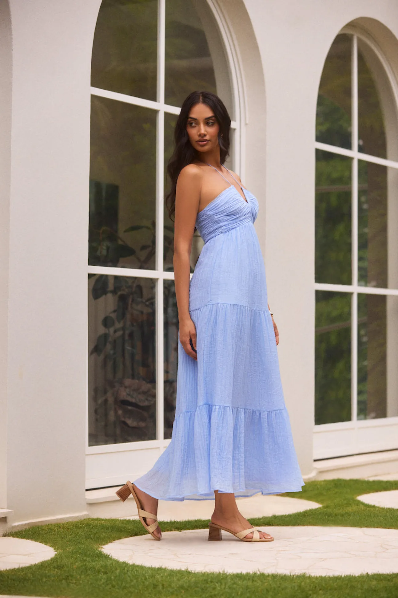 Swift You Away Maxi Dress Blue