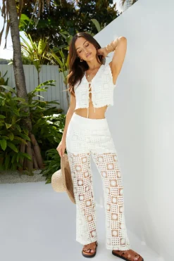 Sylvie Crochet Set Cream