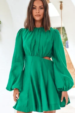 Symbols Of Nature Dress Green