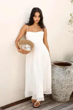 Take Her Dancing Maxi Dress White
