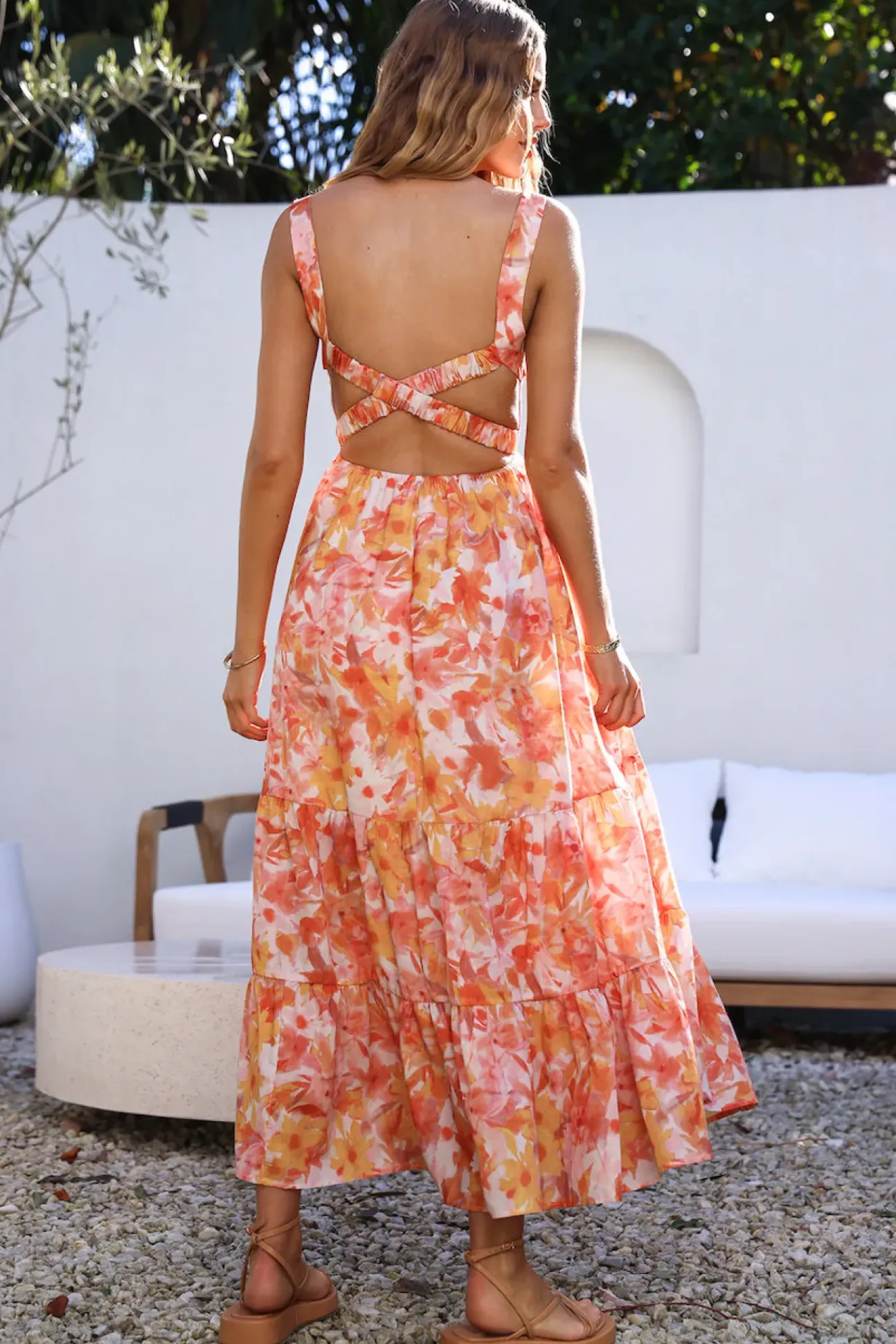 Tell Me Everything Maxi Dress Orange