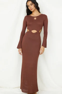 The One That Got Away Maxi Dress Brown