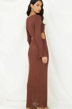 The One That Got Away Maxi Dress Brown