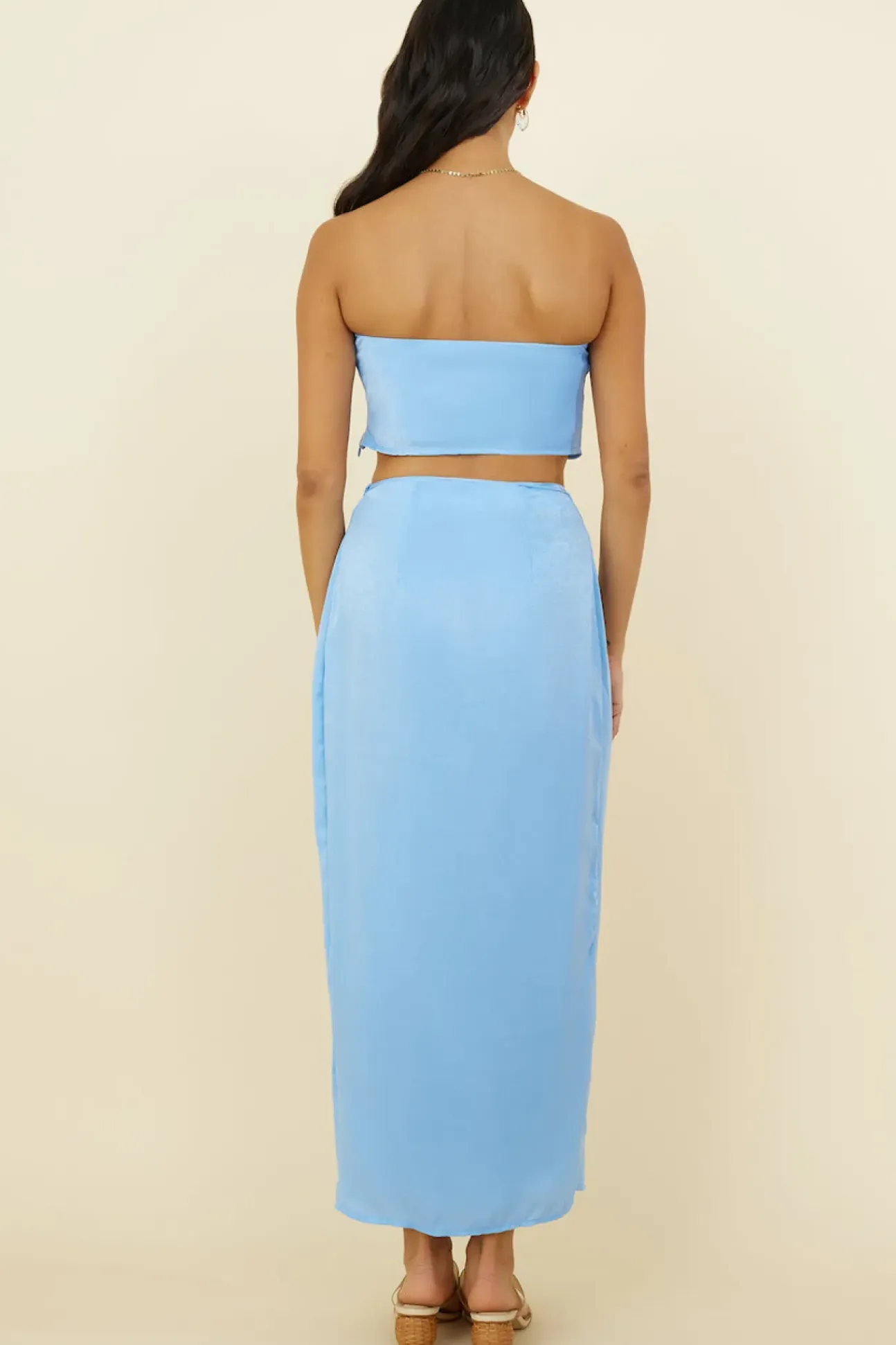 The Right Place Crop Top Blue