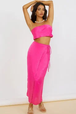 The Right Place Maxi Skirt Pink