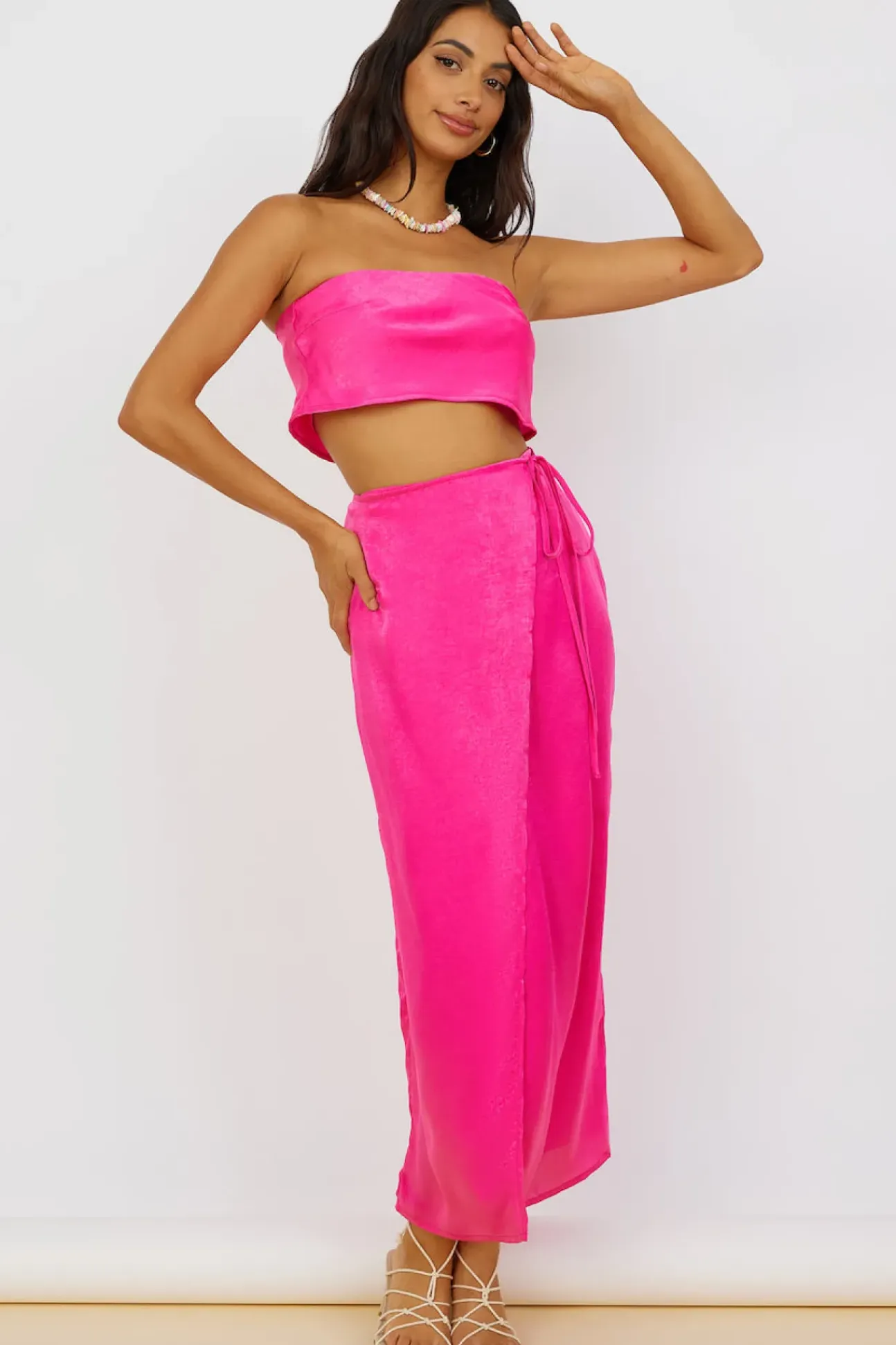 The Right Place Maxi Skirt Pink