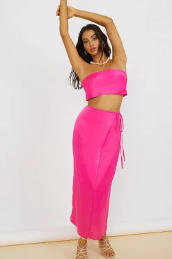 The Right Place Maxi Skirt Pink