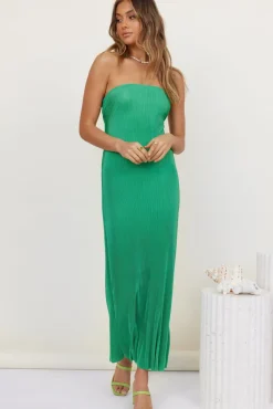 Thinking Of Dusk Maxi Dress Green