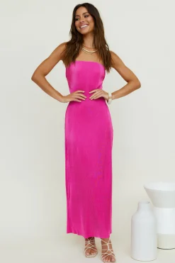 Thinking Of Dusk Maxi Dress Pink