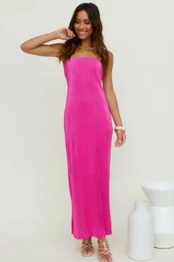 Thinking Of Dusk Maxi Dress Pink