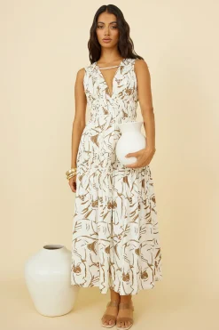 Through the Trees Maxi Dress White