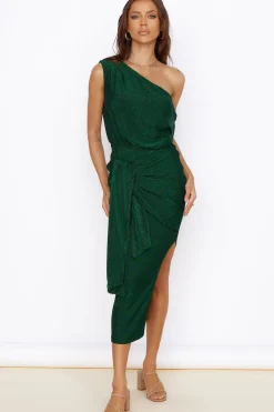 Thunderstorm Midi Dress Green
