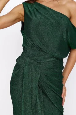 Thunderstorm Midi Dress Green