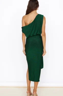 Thunderstorm Midi Dress Green
