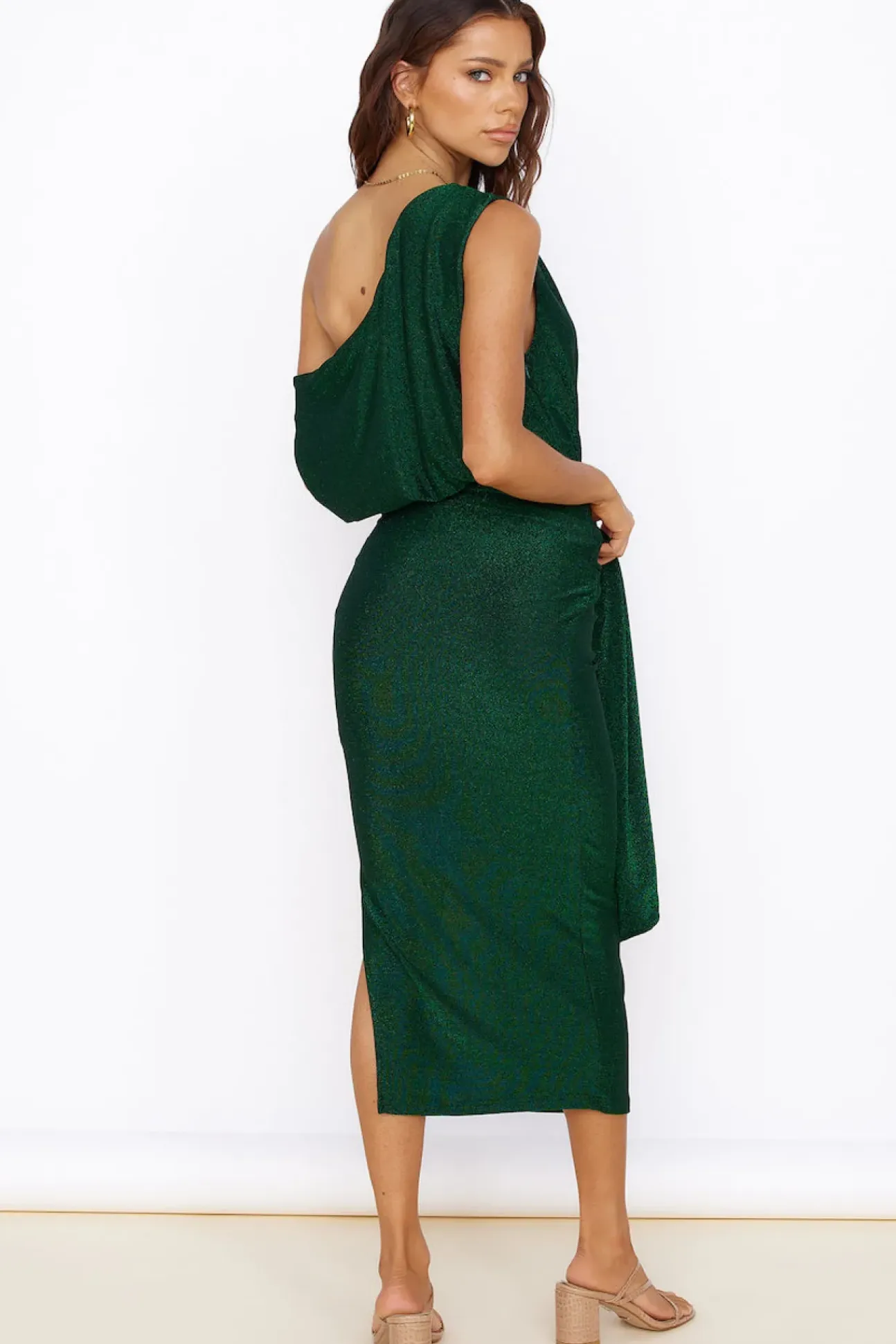 Thunderstorm Midi Dress Green