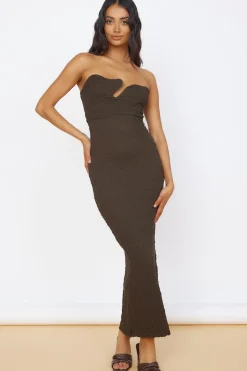 Timeless Treasures Maxi Dress Brown