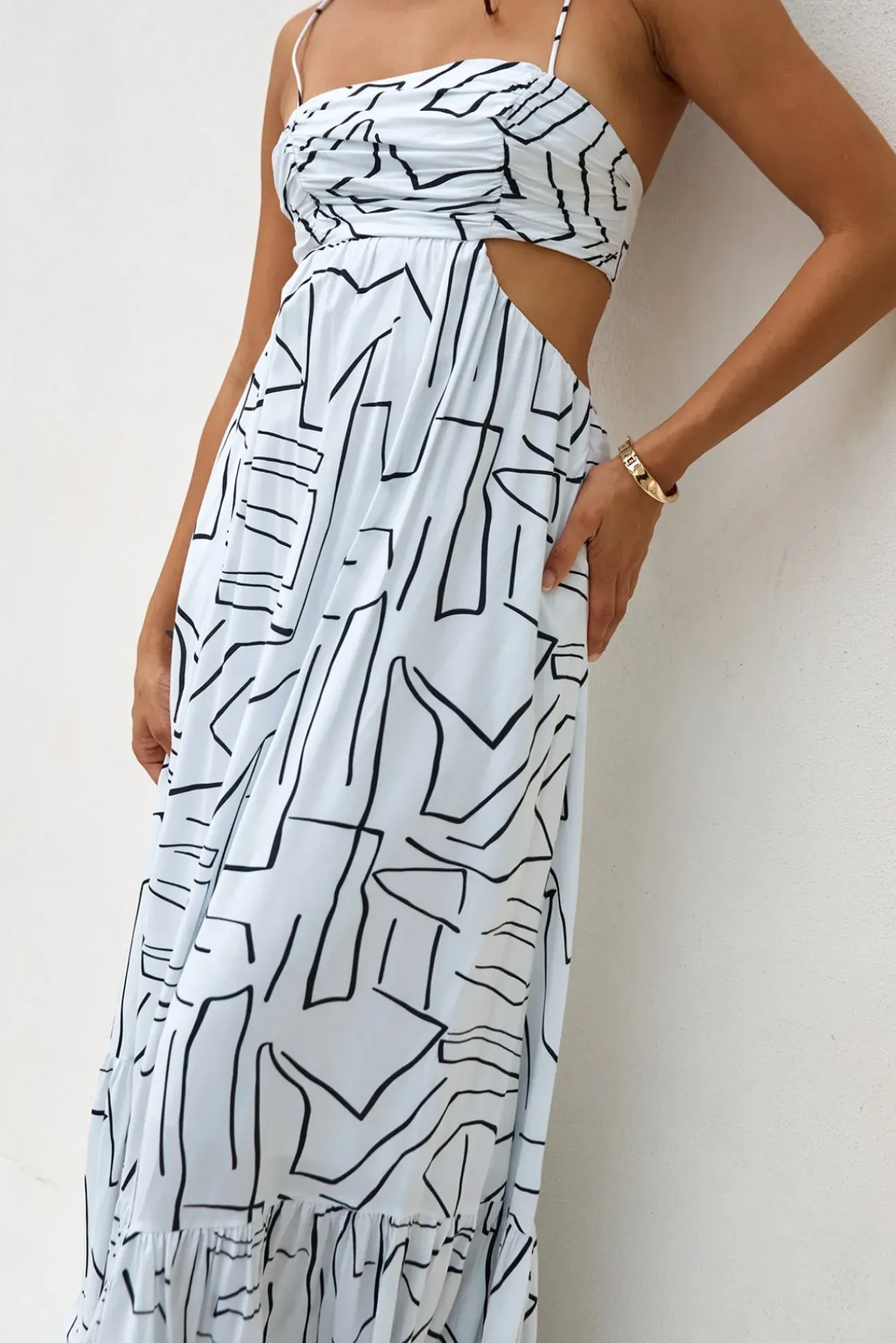 Times Have Changed Maxi Dress White